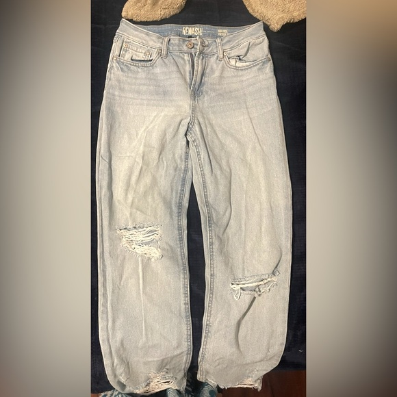 Rewash High Rise Vintage Reunion Jeans - Light Blue - Picture 8 of 10